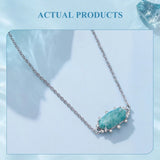 Fashion Oval Natural Amazonite Necklace