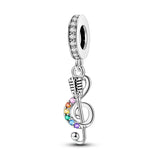925 Sterling Silver Music Themed Charm - 20 Options
