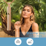Stainless Steel  Breathing Anxiety Necklace- 2 Options - 5 Colours