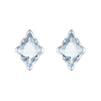 925 Sterling Silver Blue Starry Stud Earrings