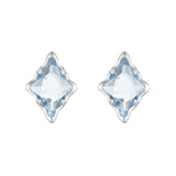 925 Sterling Silver Blue Starry Stud Earrings