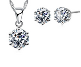 925 Sterling Silver Necklace/Earring Set - 16 Options