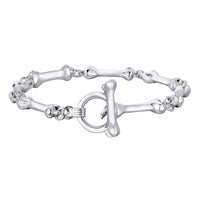 Fashion Skull Bones Link T Bar Bracelet