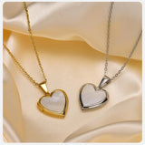 Stainless Steel Openable Heart Pendant - 4 Colours - 3 Sizes