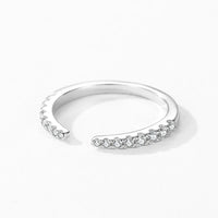 925 Sterling Silver Open CZ Delicate Ring