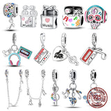 925 Sterling Silver Music Themed Charm - 20 Options