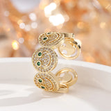 Fashion Smiley Face CZ Open Ring - 9 Options