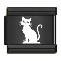 Stainless Steel Black Halloween Italian Charm - 12 Options