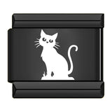 Stainless Steel Black Halloween Italian Charm - 12 Options