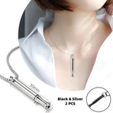 Titanium Steel Breathing Necklace - 2 Colours