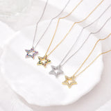 Fashion Multicolour Star Crystal Necklace - 4 Options