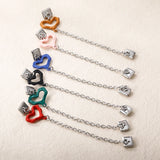 Stainless Steel Heart Chain Italian Charm - 8 Colours