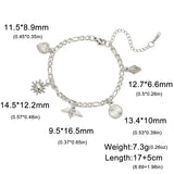 Stainless Steel Charm Anklet/Bracelet - 28 Options - 2 Sizes