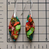 Multicolour Emperor Stone Geometric Drop Earrings - 3 Options