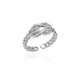 Stainless Steel Resizable Open Ring - 31 Options