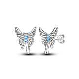 925 Sterling Silver Butterfly Stud Earrings - 4 Options