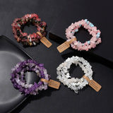 Fashion Irregular Natural Stone Bracelet Set - 16 Options