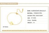 Stainless Steel Hummingbird Flower Bracelet - 6 Options
