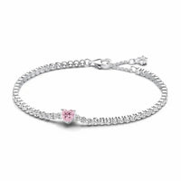 925 Sterling Silver Cubic Zirconia Tennis Bracelet - 14 Options
