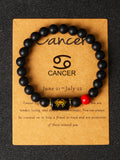 Fashion Natural Stone Horoscope Bracelets - 3 Lengths