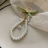 Fashion Imitation Pearl/Leather Keychain - 2 Options