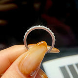 925 Sterling Silver Moissanite Eternity Ring - 4 Options