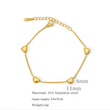 Stainless Steel Heart Necklace or Bracelet - 2 Colours
