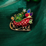 Fashion Christmas Crystal Brooch - 5 Options