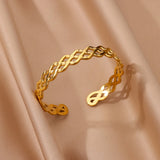 Stainless Steel Open Cuff Bangle - 22 Options