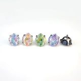 Titanium Spiral Eye CZ Body Stud 1 pc- 3 Sizes - 14 Options