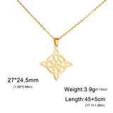 Stainless Steel Celtic Knot Necklace - 31 Options