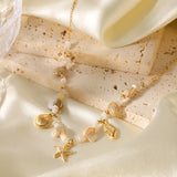 Stainless Steel 18K Gold Plated Ocean Themed Bracelet/Ring/Necklace/Earrings