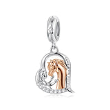 925 Sterling Silver Horse Heart Themed Charm - 3 Options