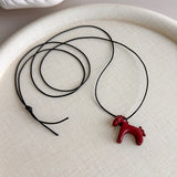 Fashion Colourful Horse Necklace - 6 Options