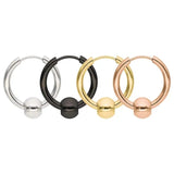 Stainless Steel Hoop/Ball Earrings - 15 Options