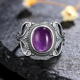 925 Sterling Silver Purple Stone Ring - 21 Designs