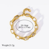 Stainless Steel Gold Colour Bracelet - 10 Options