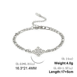 Stainless Steel Celtic Knot Figaro Link Bracelet - 2 Colours