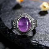 925 Sterling Silver Purple Stone Ring - 21 Designs