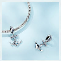 925 Sterling Silver Cute Anchor Hanging Charm - 2 Options