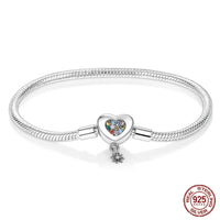 925 Sterling silver 17-20CM Charm Bracelet - Various Designs