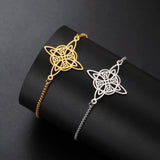 Stainless Steel Celtic Knot Bolo Bracelet - 2 Colours