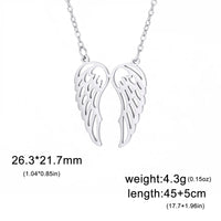 Stainless Steel Angel Wings - 2 Colours