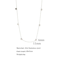 Stainless Steel Heart Necklace or Bracelet - 2 Colours