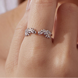 925 Sterling Silver Scrollwork Open Ring