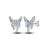 925 Sterling Silver Butterfly Stud Earrings - 4 Options
