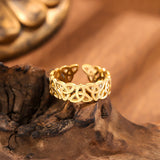 Stainless Steel Celtic Knot Open Ring - 3 Options