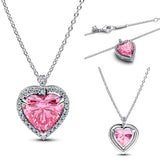 925 Sterling Silver CZ Necklace - Matching Earrings/Bracelet Available - 10 Options