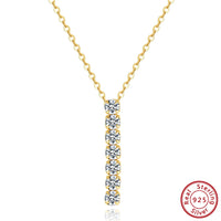 925 Sterling Silver 3*3mm CZ Necklace - 2 Options