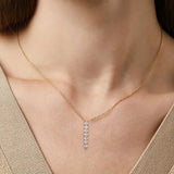 925 Sterling Silver 3*3mm CZ Necklace - 2 Options